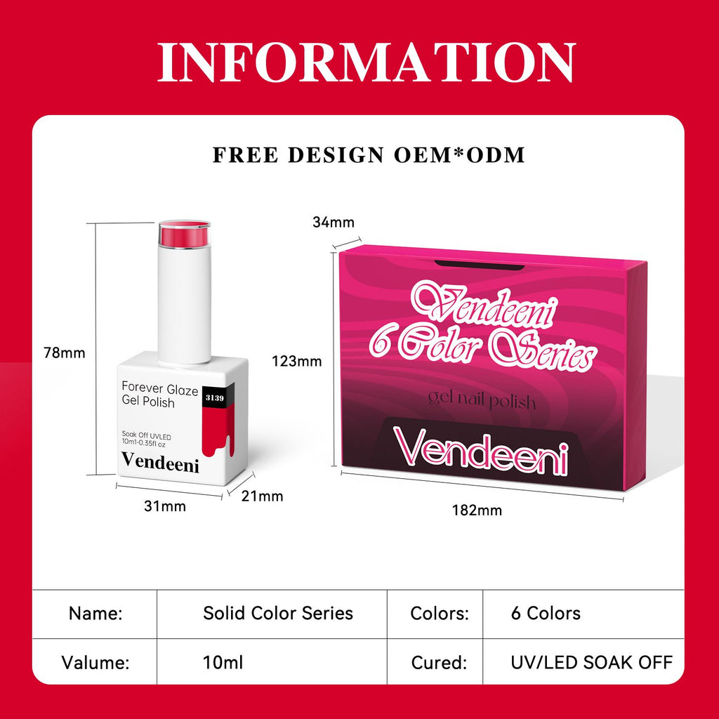 10ml Vendeeni Hema/TPO Free Gel Polish
