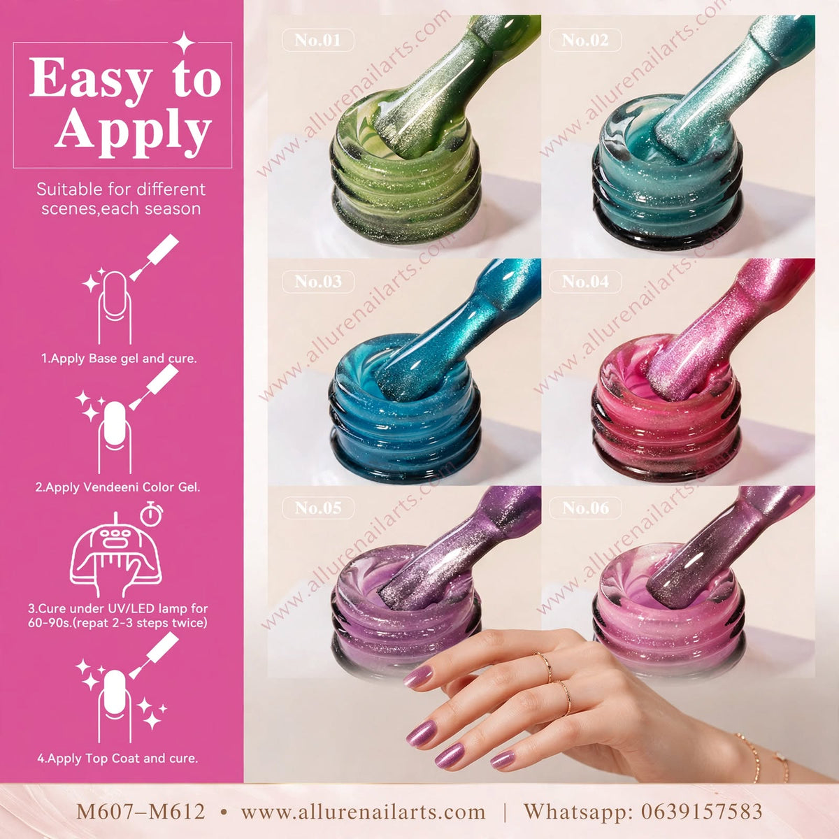 10ml Cat Eye Vendeeni Hema/TPO Free Gel Polish