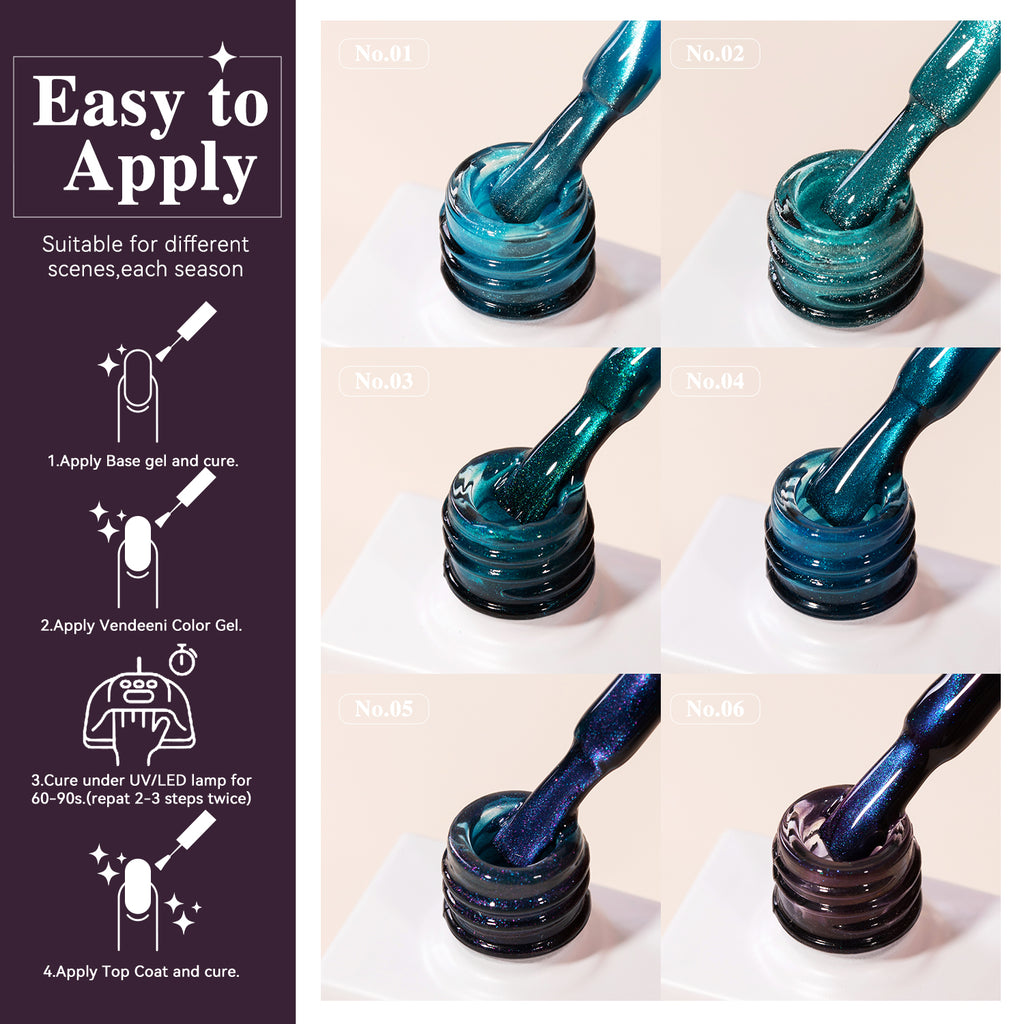 10ml Cat Eye Vendeeni Hema/TPO Free Gel Polish