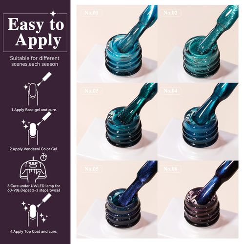 10ml Cat Eye Vendeeni Hema/TPO Free Gel Polish
