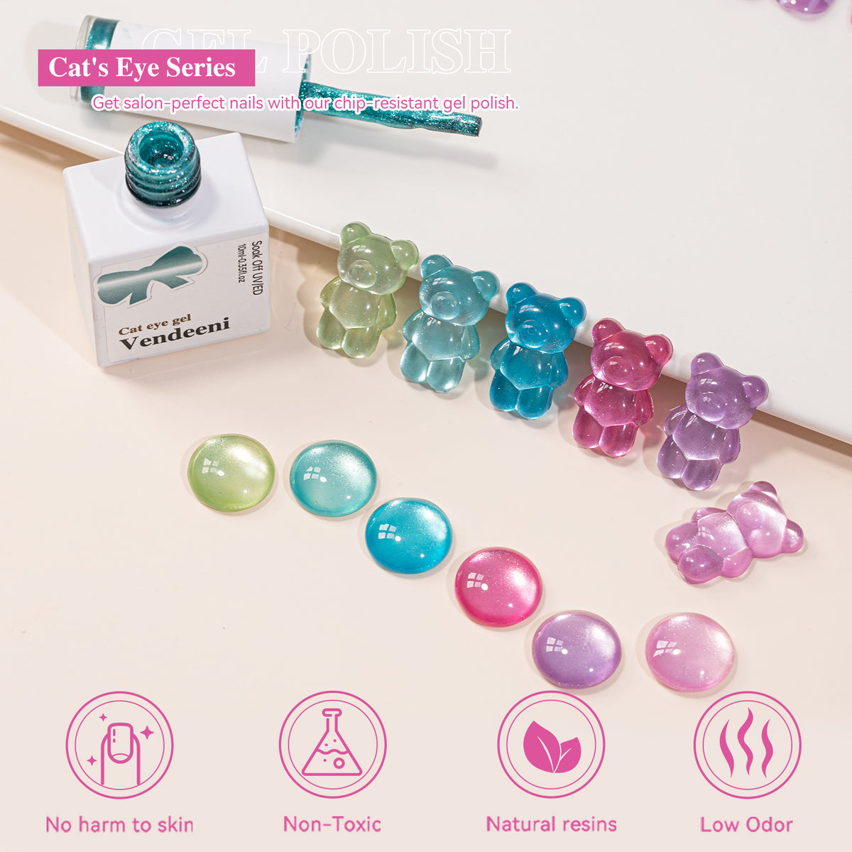 10ml Cat Eye Vendeeni Hema/TPO Free Gel Polish