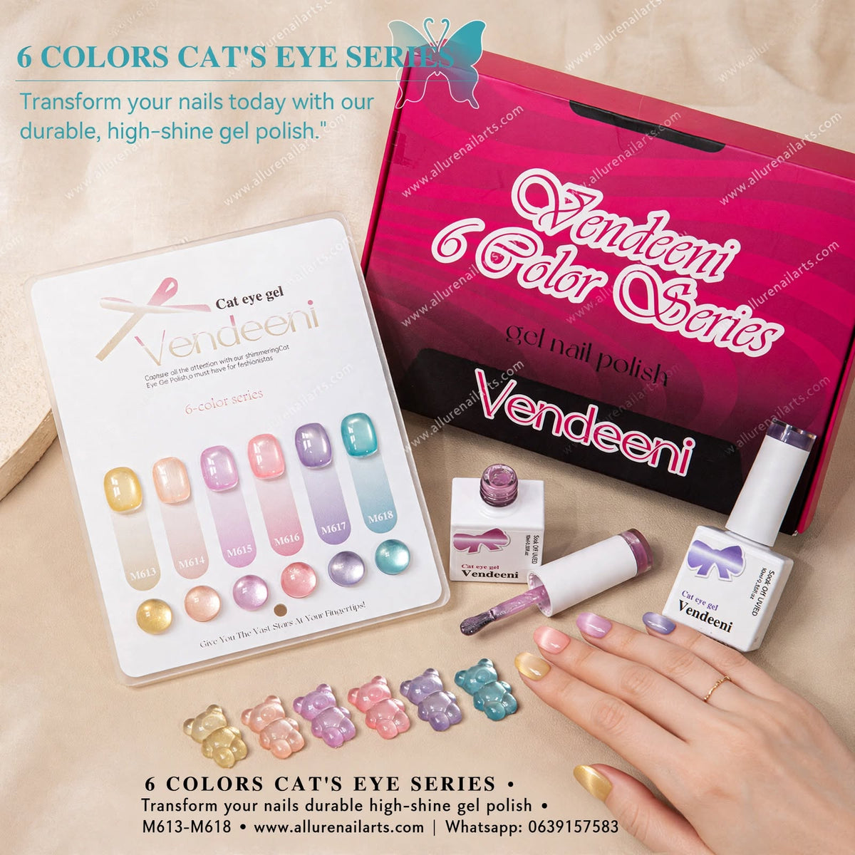 10ml Cat Eye Vendeeni Hema/TPO Free Gel Polish
