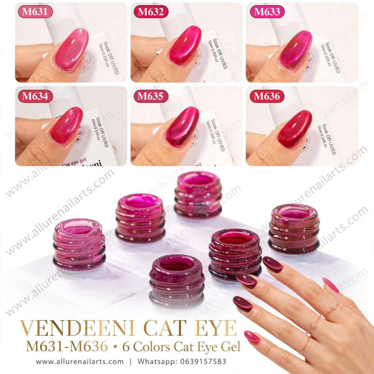 10ml Cat Eye Vendeeni Hema/TPO Free Gel Polish