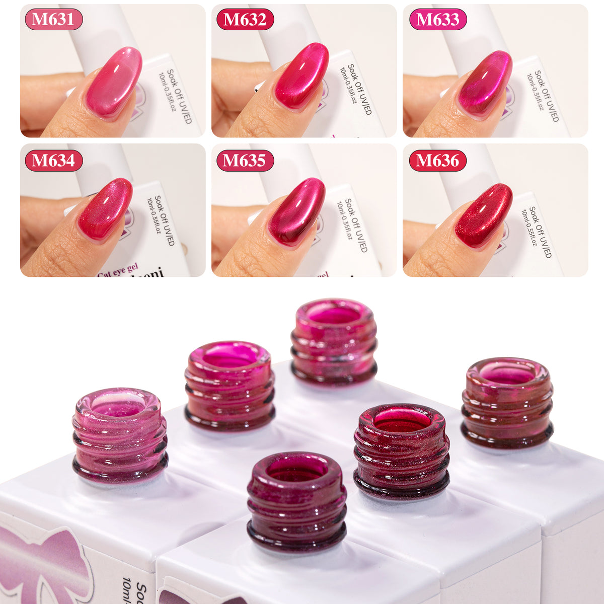 10ml Cat Eye Vendeeni Hema/TPO Free Gel Polish