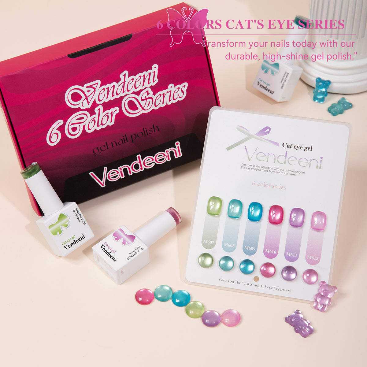 10ml Cat Eye Vendeeni Hema/TPO Free Gel Polish
