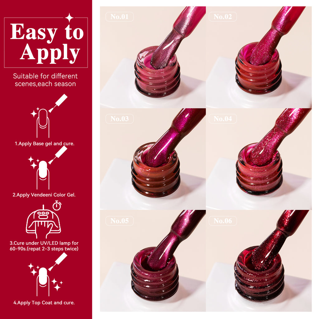 10ml Cat Eye Vendeeni Hema/TPO Free Gel Polish