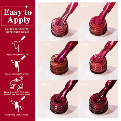 10ml Cat Eye Vendeeni Hema/TPO Free Gel Polish