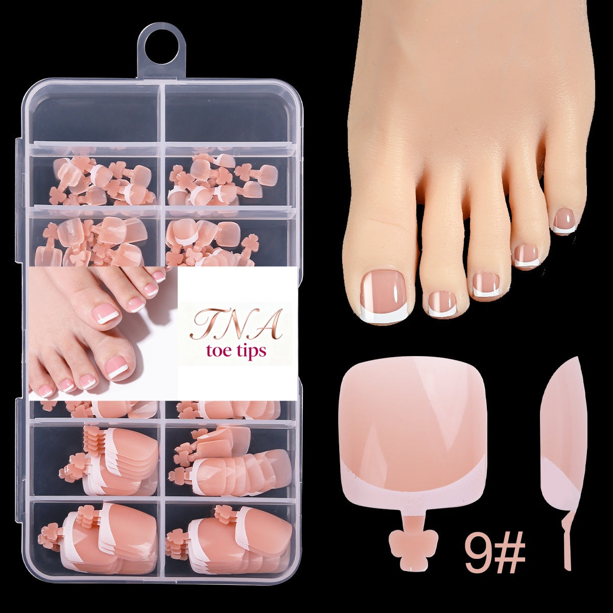 Press On French Toe Tips 120pcs