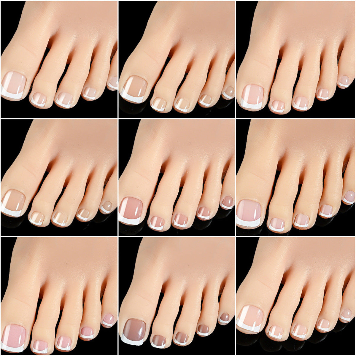 Press On French Toe Tips 120pcs