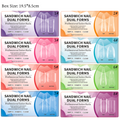 Sandwich Nail Dual Form 180pcs 5 for R499