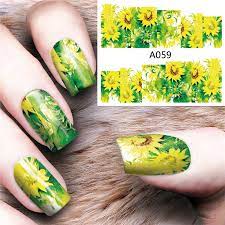 Flower Nail Decal A059