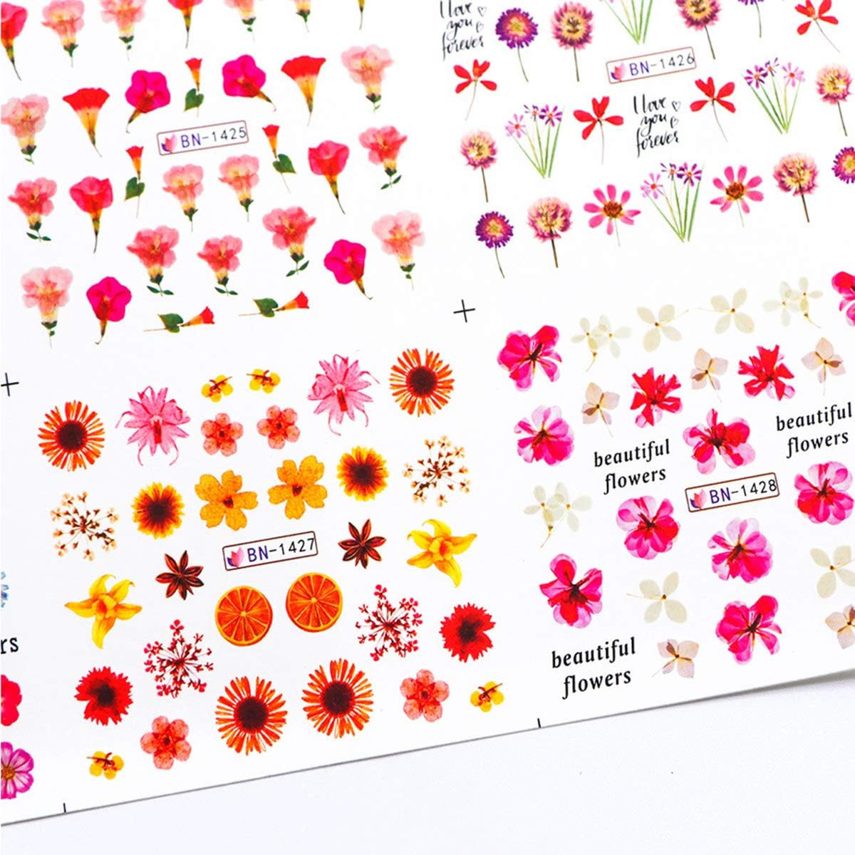 Floral Nail art decal