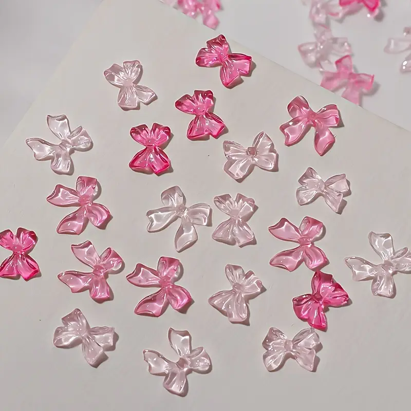 Bow Resin Nail Art Decoration 10 pcs