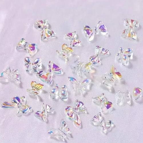 Bow Resin Nail Art Decoration 2pcs Random