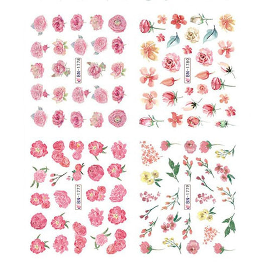 Floral Nail art decal