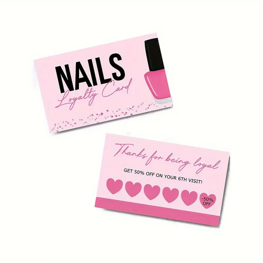 Nail Salon Loyalty Cards 1 pcs