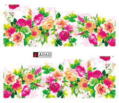Flower Nail Decal A060