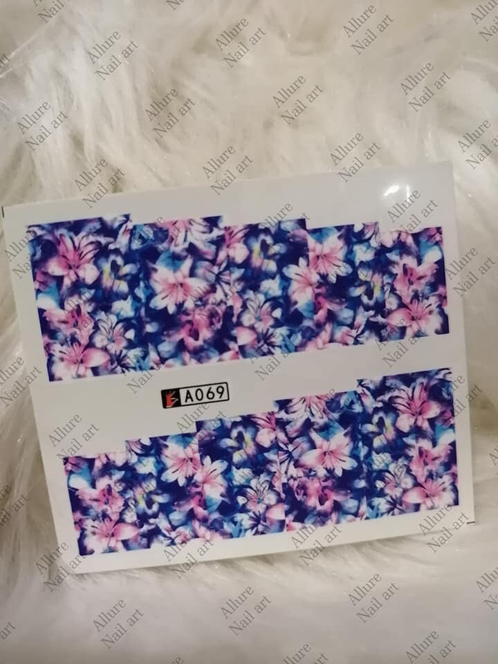 Flower Nail Decal A069