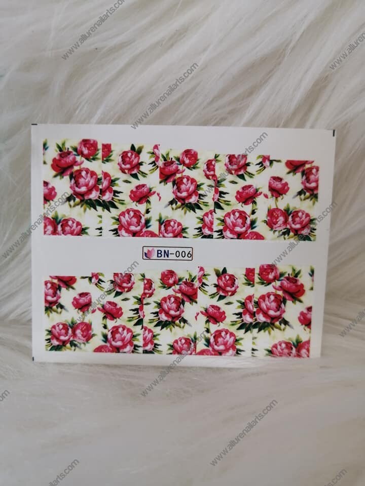 Flower Nail Decal Range BN001-12