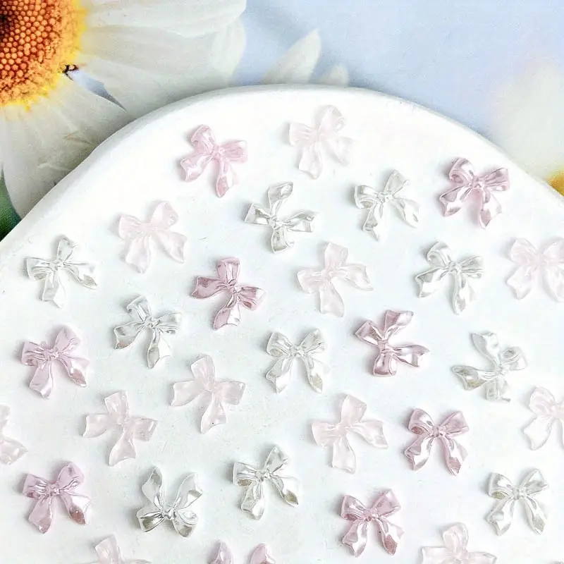 Bow Resin Nail Art Decoration 10 pcs