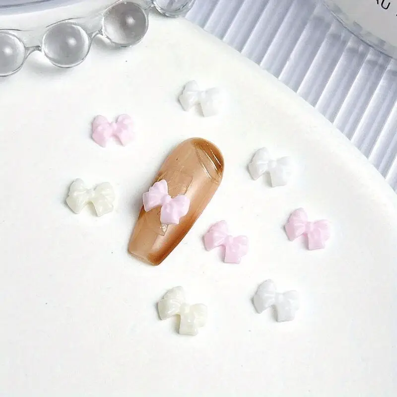 Bow Resin Nail Art Decoration 10 pcs