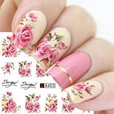 Flower Nail Decal A403