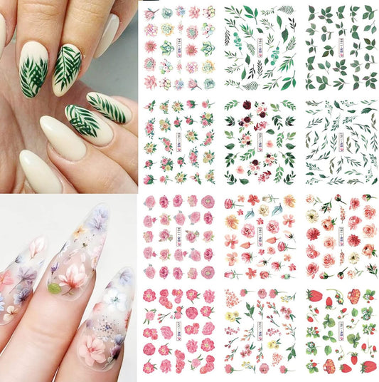 Floral Nail art decal