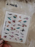 Abstract Nail Art Decal 1H006