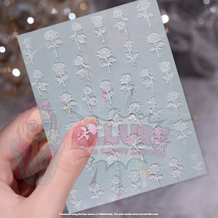 Glitter Reflective Nail Art Sticker
