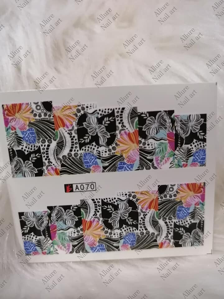 Flower Nail Decal A070