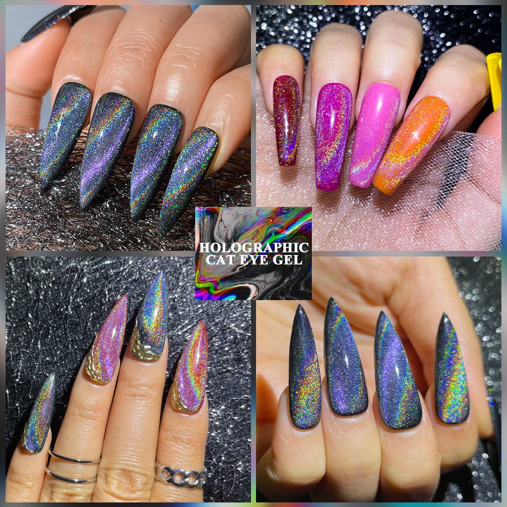 Universal Rainbow Cat Eye Gel Nail Polish 10ml