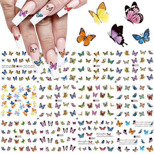 Butterfly Nail Decal Range 337-360