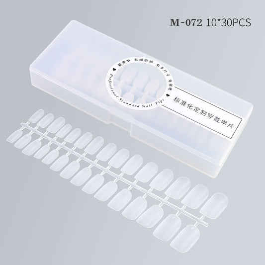 M072 Full Cover Soft Clear Tips 300pcs