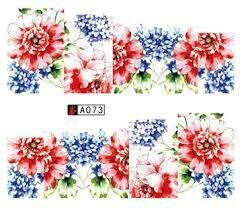 Flower Nail Decal A073