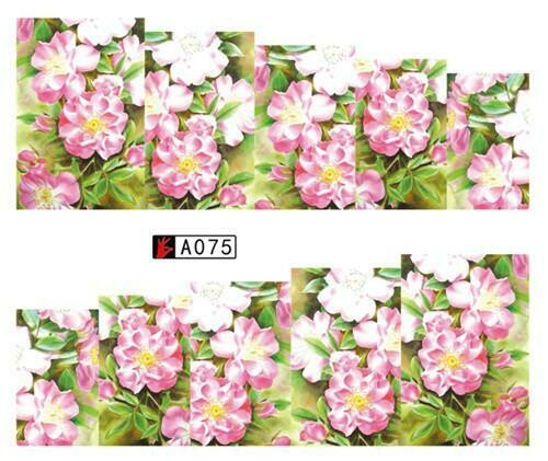 Flower Nail Decal A075