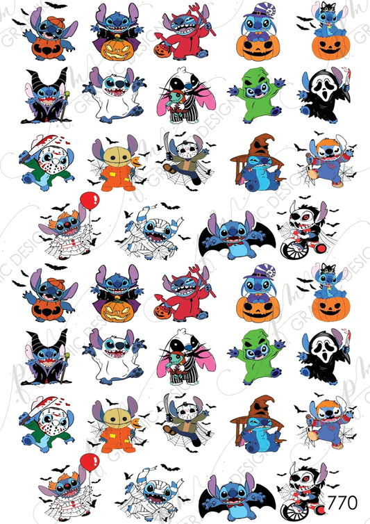 Stitch Nail Art Decal 770