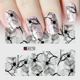 Flower Nail Decal A078