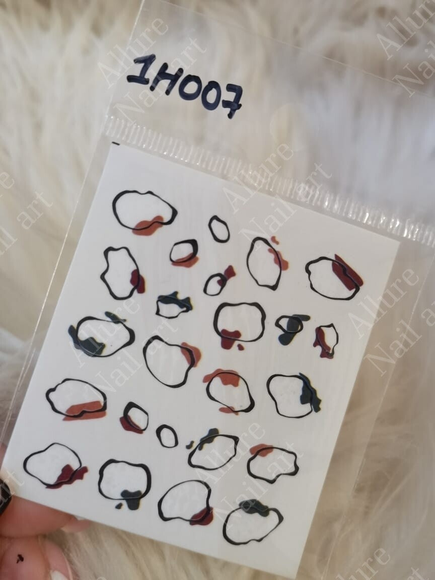 Abstract Nail Art Decal 1H007