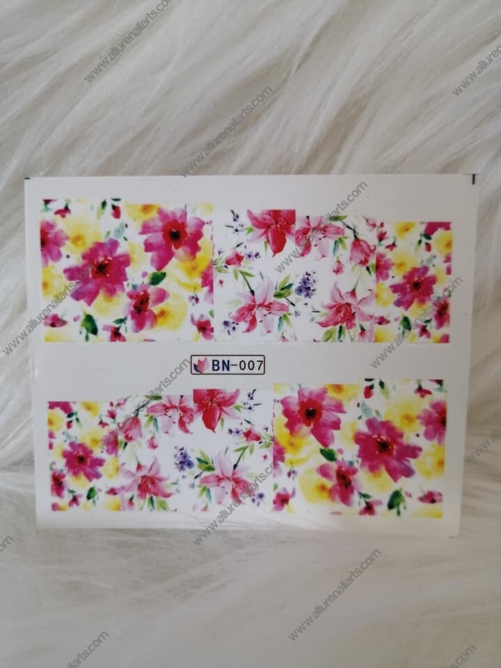 Flower Nail Decal Range BN001-12
