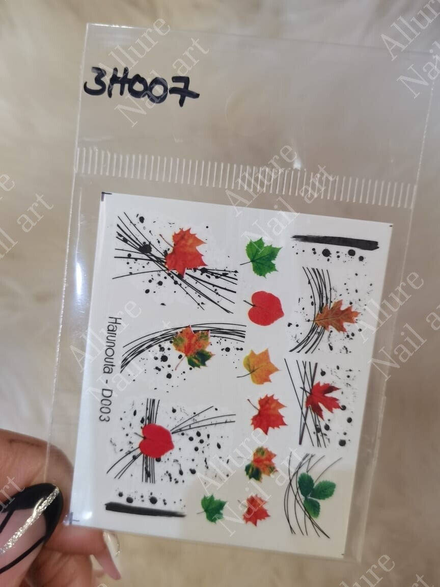 Abstract Nail Art Decal 3H007