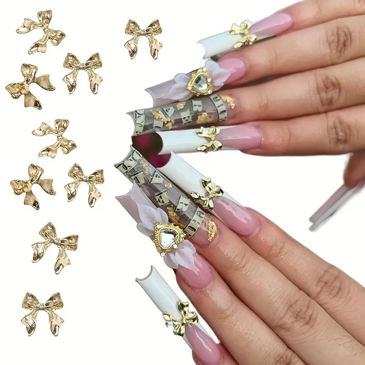 Bow Resin Alloy Nail Art Decoration 5 pcs