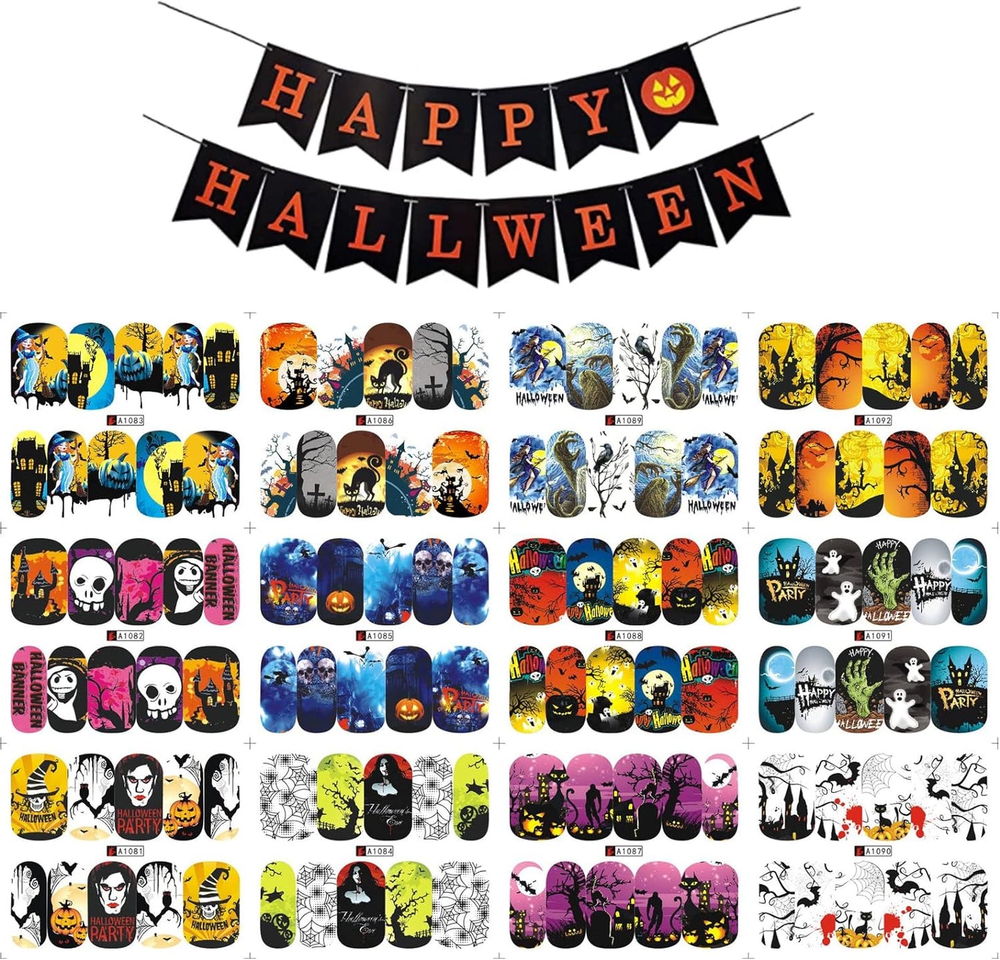 Halloween Nail Decal A1000