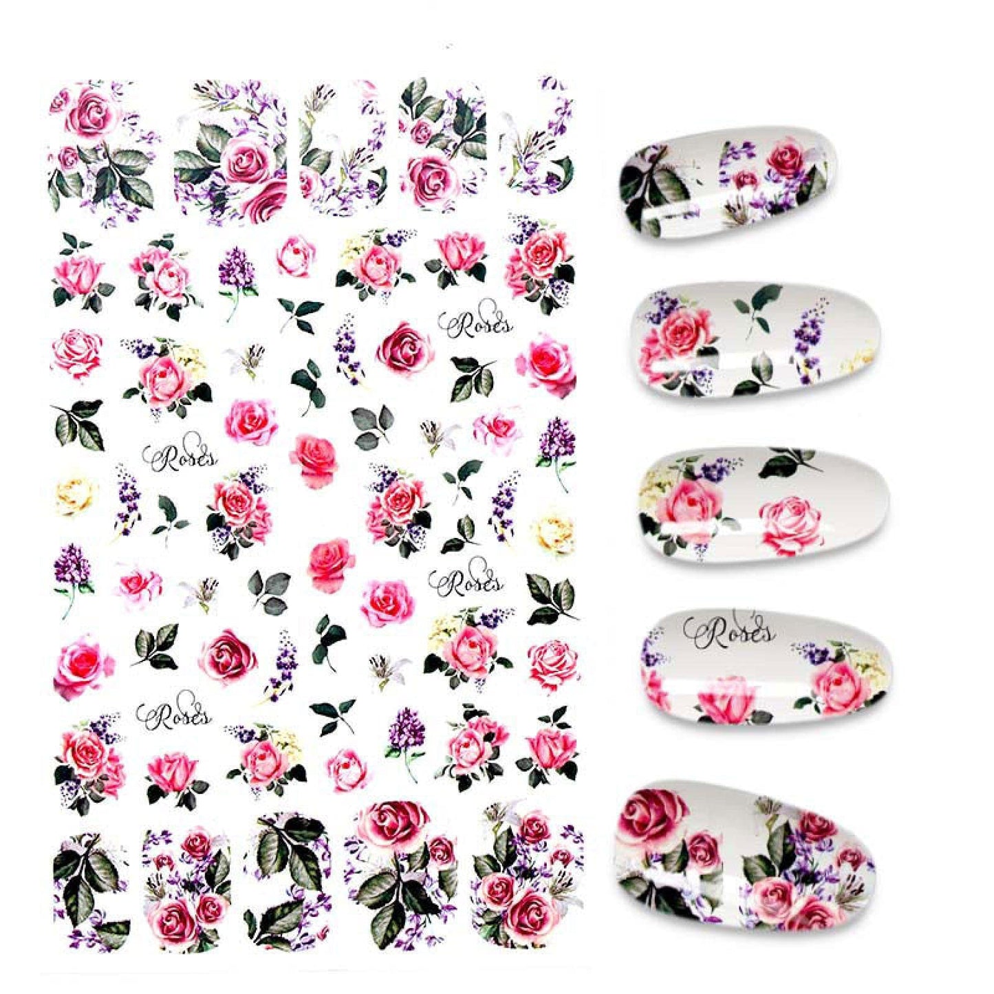 Flower Nail Sticker F667