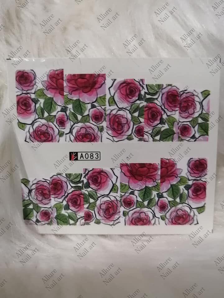 Flower Nail Decal A083