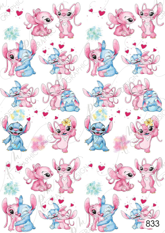 Stitch Nail Art Decal 833
