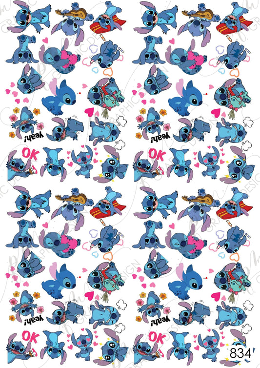 Stitch Nail Art Decal 834
