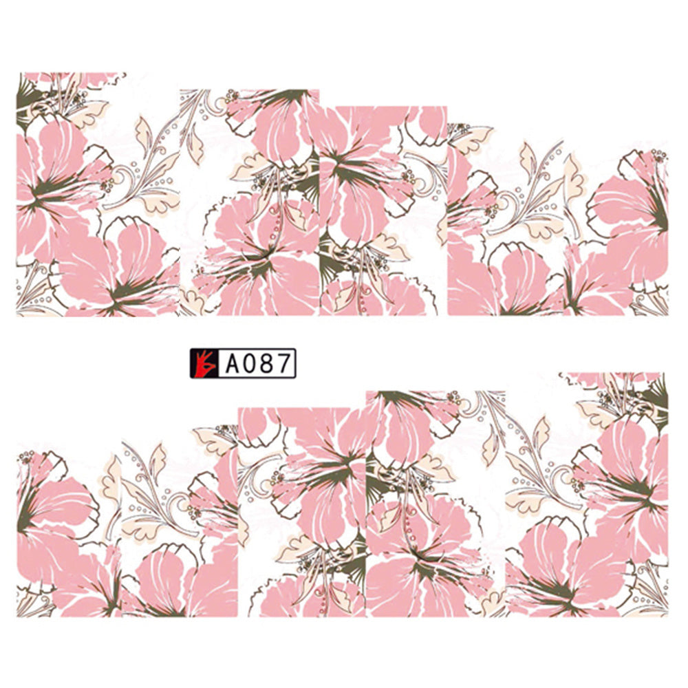 Flower Nail Decal A087