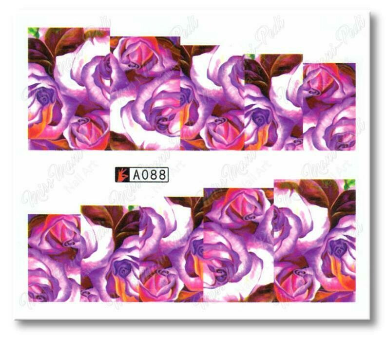 Flower Nail Decal A088