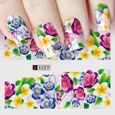 Flower Nail Decal A089