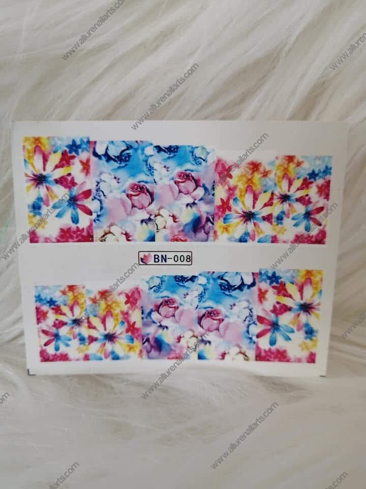 Flower Nail Decal Range BN001-12